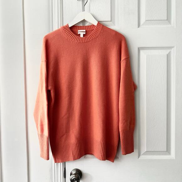 COS Orange Peach Oversized Cashmere Jumpers Sweater Small - Picture 1 of 10